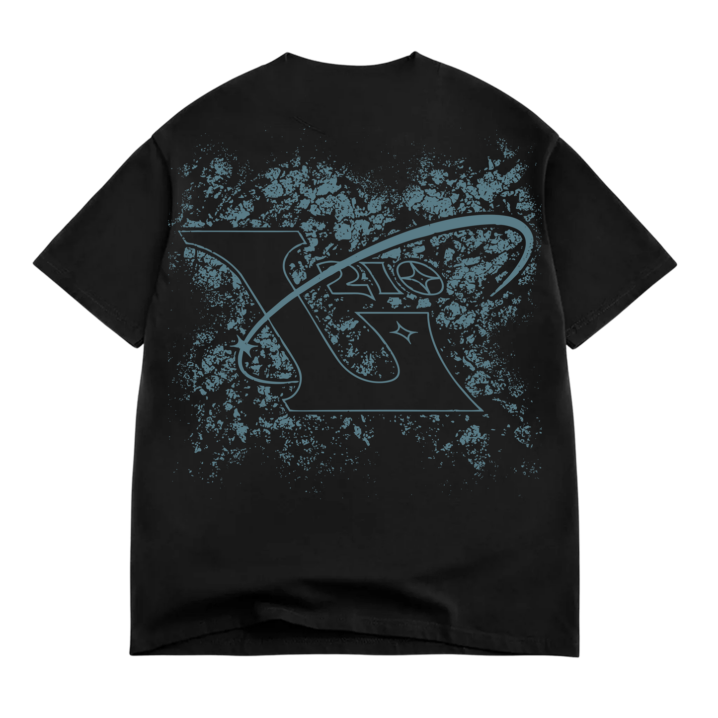 210 Faded "Box Fit" Tee - Limo Black