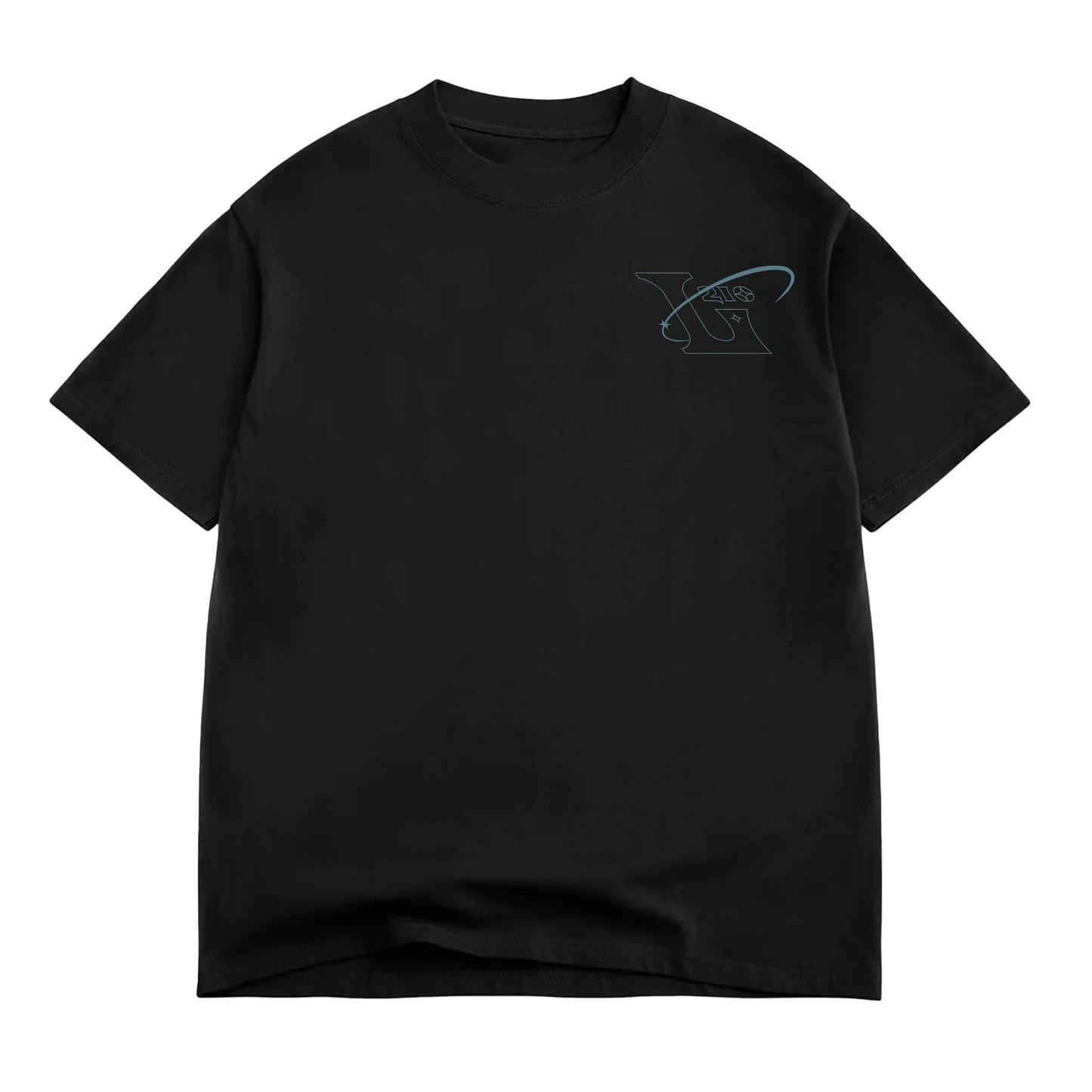 210 Faded "Box Fit" Tee - Limo Black