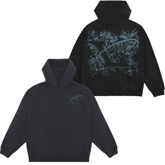 210 Faded Hoodie - Jet Black