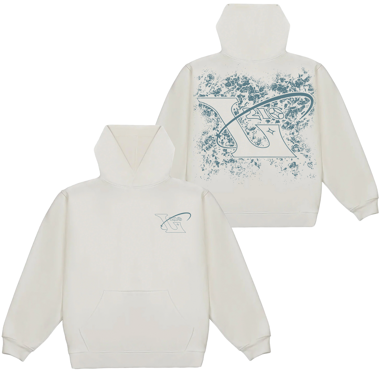 210 Faded Hoodie - Bright White
