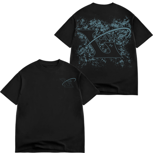 210 Faded "Box Fit" Tee - Limo Black