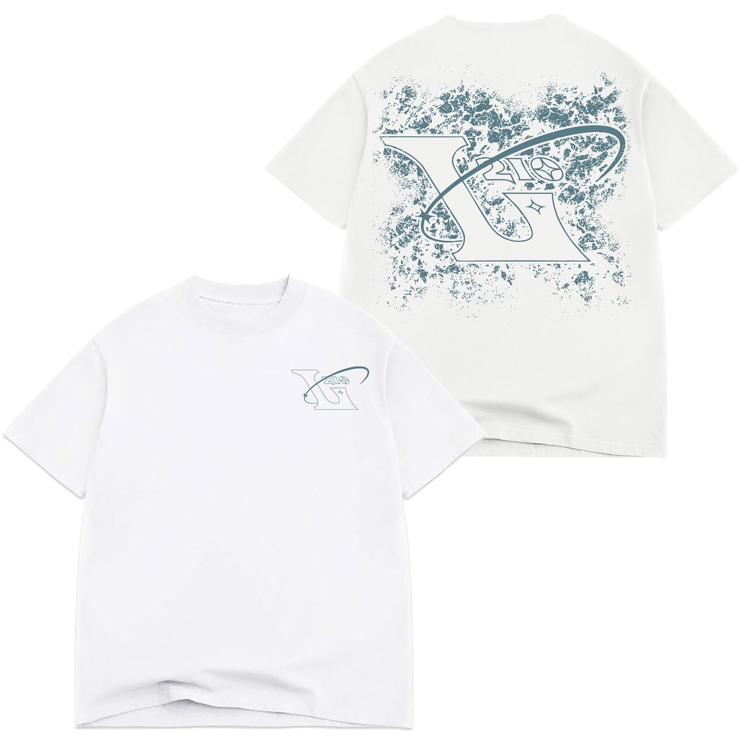 210 Faded "Box Fit" Tee - Blanc White