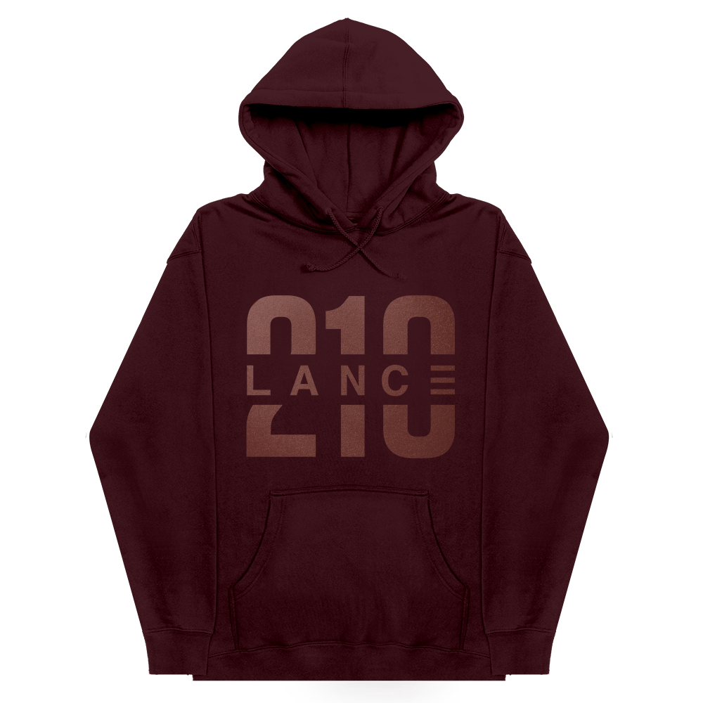 210 Maroon Foil Hoodie