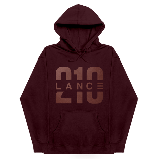 210 Maroon Foil Hoodie
