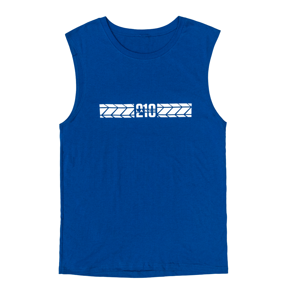 210 Tire Track Muscle Tank (Blue)