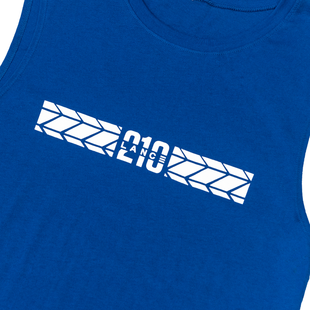 210 Tire Track Muscle Tank (Blue)