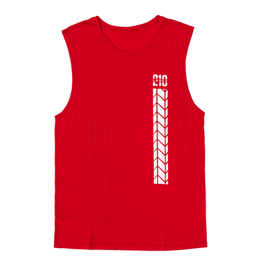 210 Tire Track Muscle Tank (Red)