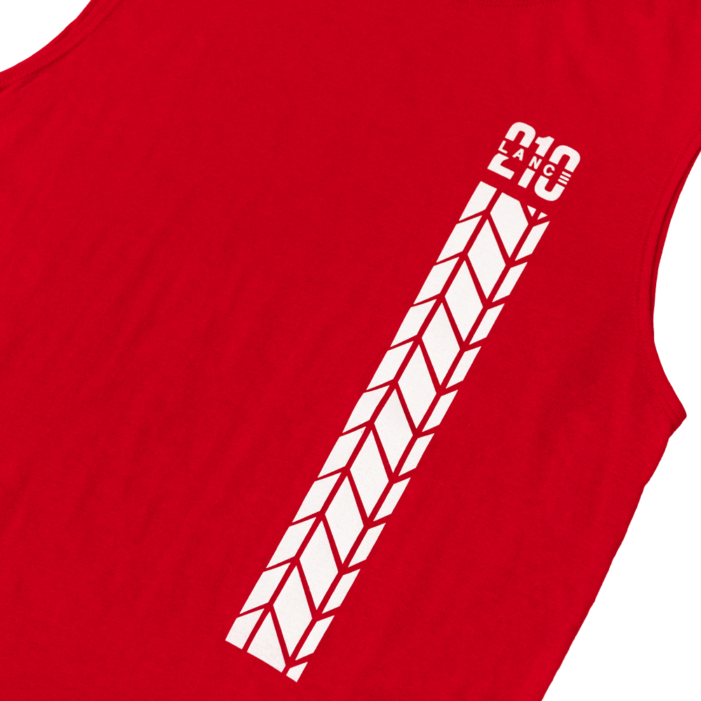210 Tire Track Muscle Tank (Red)