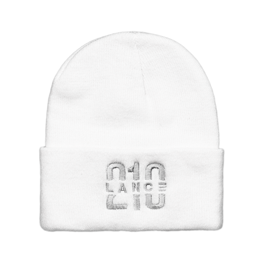 210 Beanie (White/Silver)  Lance Stewart Official Lance210 Merch Store - Shop T-shirts, beanies, snapbacks, pop sockets, hoodies and more! As Seen On YouTube, Vine, Instagram, Facebook and Twitter