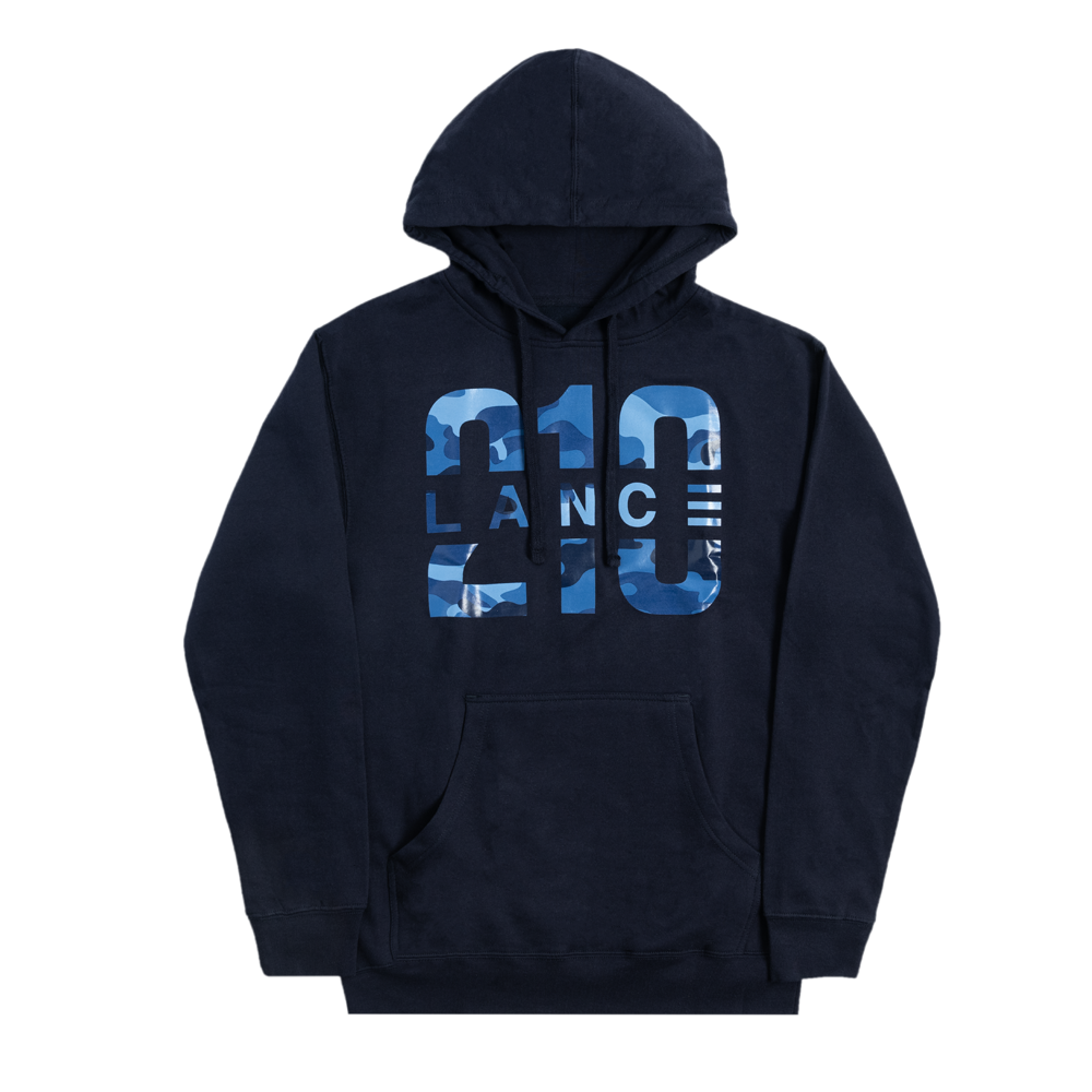 210 Camo Hoodie Navy