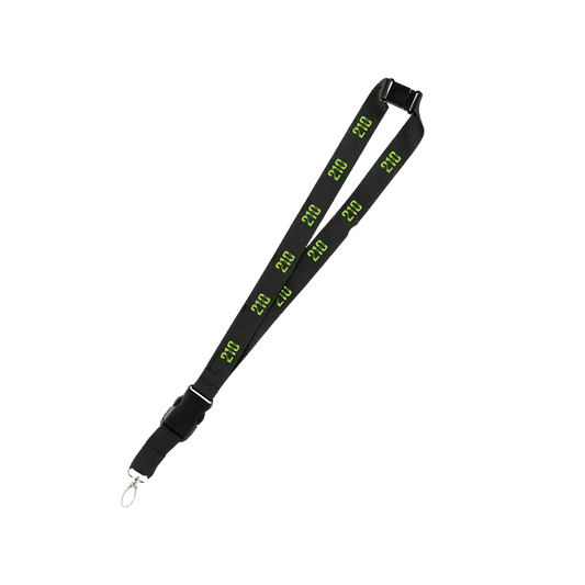 210 Lanyard (Black/Neon Green)