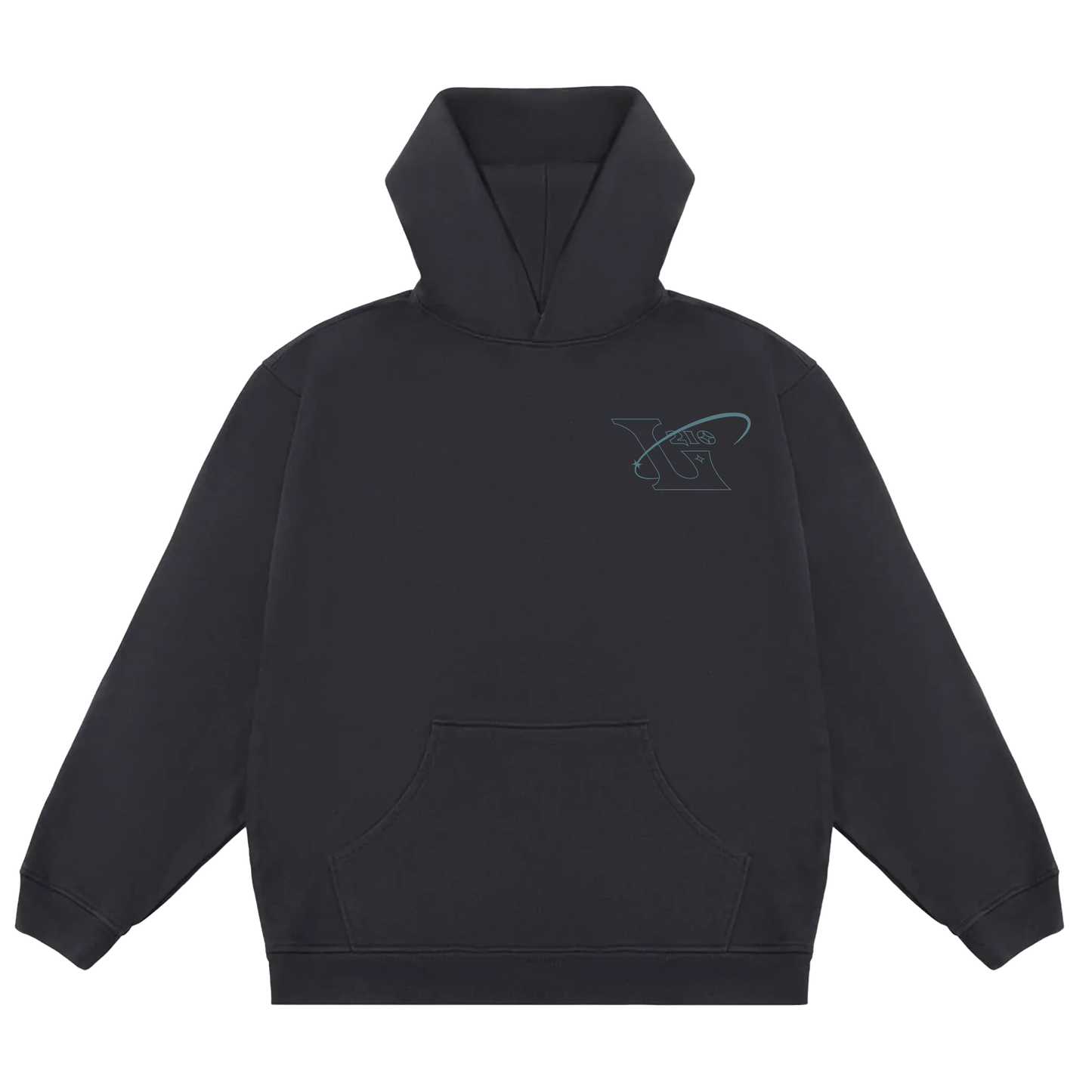 210 Faded Hoodie - Jet Black