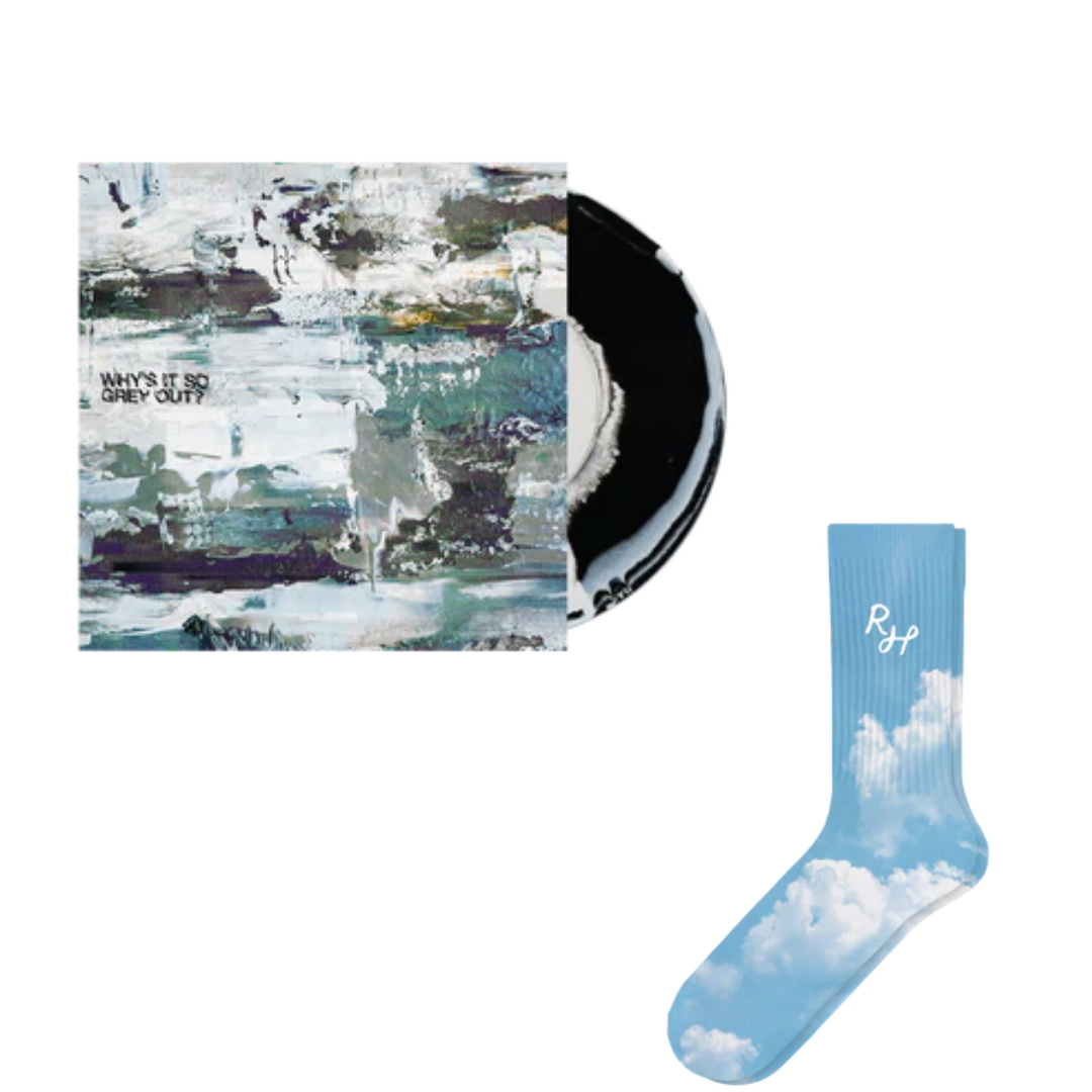 WHY’S IT SO GREY OUT? 10" VINYL BUNDLE & CLOUD APPRECIATION SOCKS BUNDLE