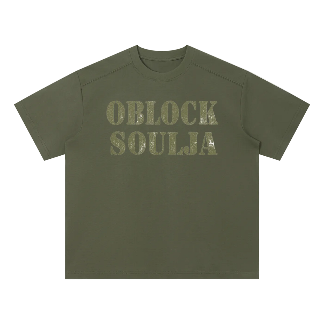 Prince  Dre Army Green "Oblock Soulja" Tee