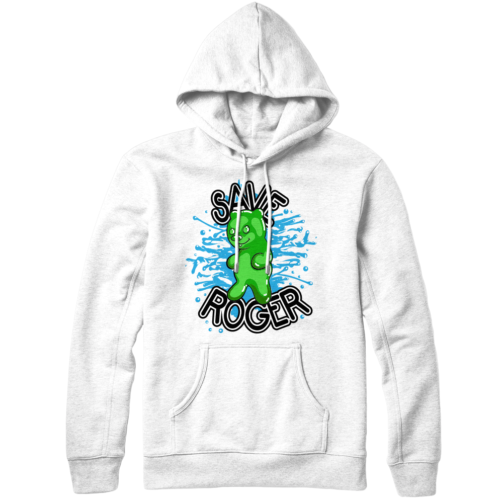 Roger Hoodie (White)  Lance Stewart Official Lance210 Merch Store - Shop T-shirts, beanies, snapbacks, pop sockets, hoodies and more! As Seen On YouTube, Vine, Instagram, Facebook and Twitter