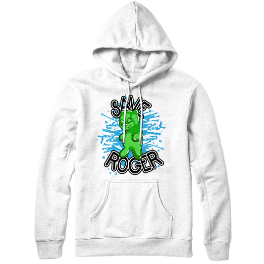 Roger Hoodie (White)  Lance Stewart Official Lance210 Merch Store - Shop T-shirts, beanies, snapbacks, pop sockets, hoodies and more! As Seen On YouTube, Vine, Instagram, Facebook and Twitter