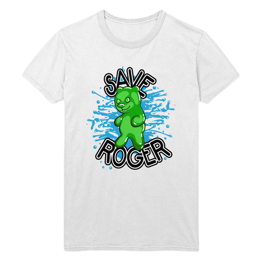 Roger T-Shirt (White)  Lance Stewart Official Lance210 Merch Store - Shop T-shirts, beanies, snapbacks, pop sockets, hoodies and more! As Seen On YouTube, Vine, Instagram, Facebook and Twitter