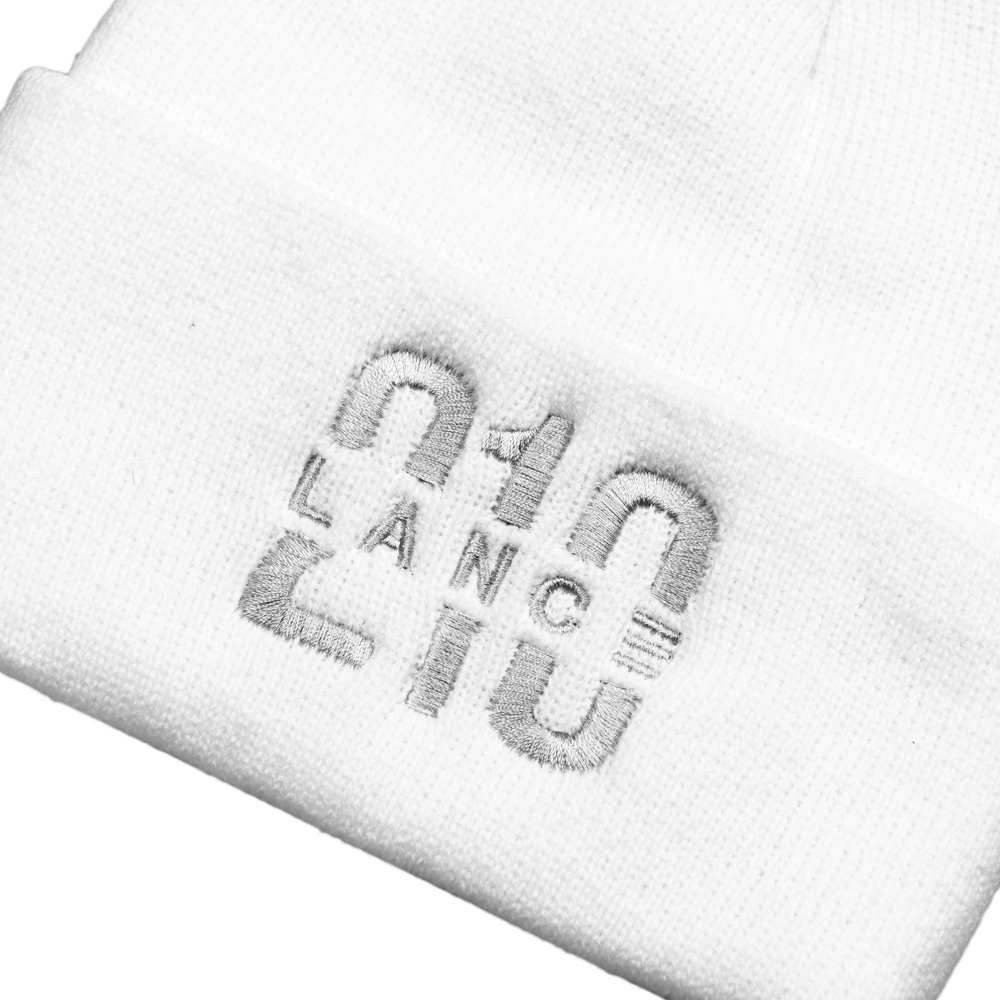 210 Beanie (White/Silver)  Lance Stewart Official Lance210 Merch Store - Shop T-shirts, beanies, snapbacks, pop sockets, hoodies and more! As Seen On YouTube, Vine, Instagram, Facebook and Twitter