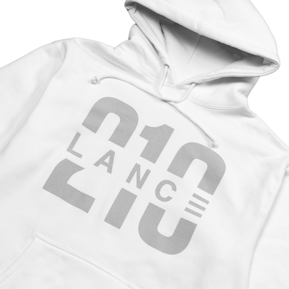 210 Hoodie (White/Silver)  Lance Stewart Official Lance210 Merch Store - Shop T-shirts, beanies, snapbacks, pop sockets, hoodies and more! As Seen On YouTube, Vine, Instagram, Facebook and Twitter
