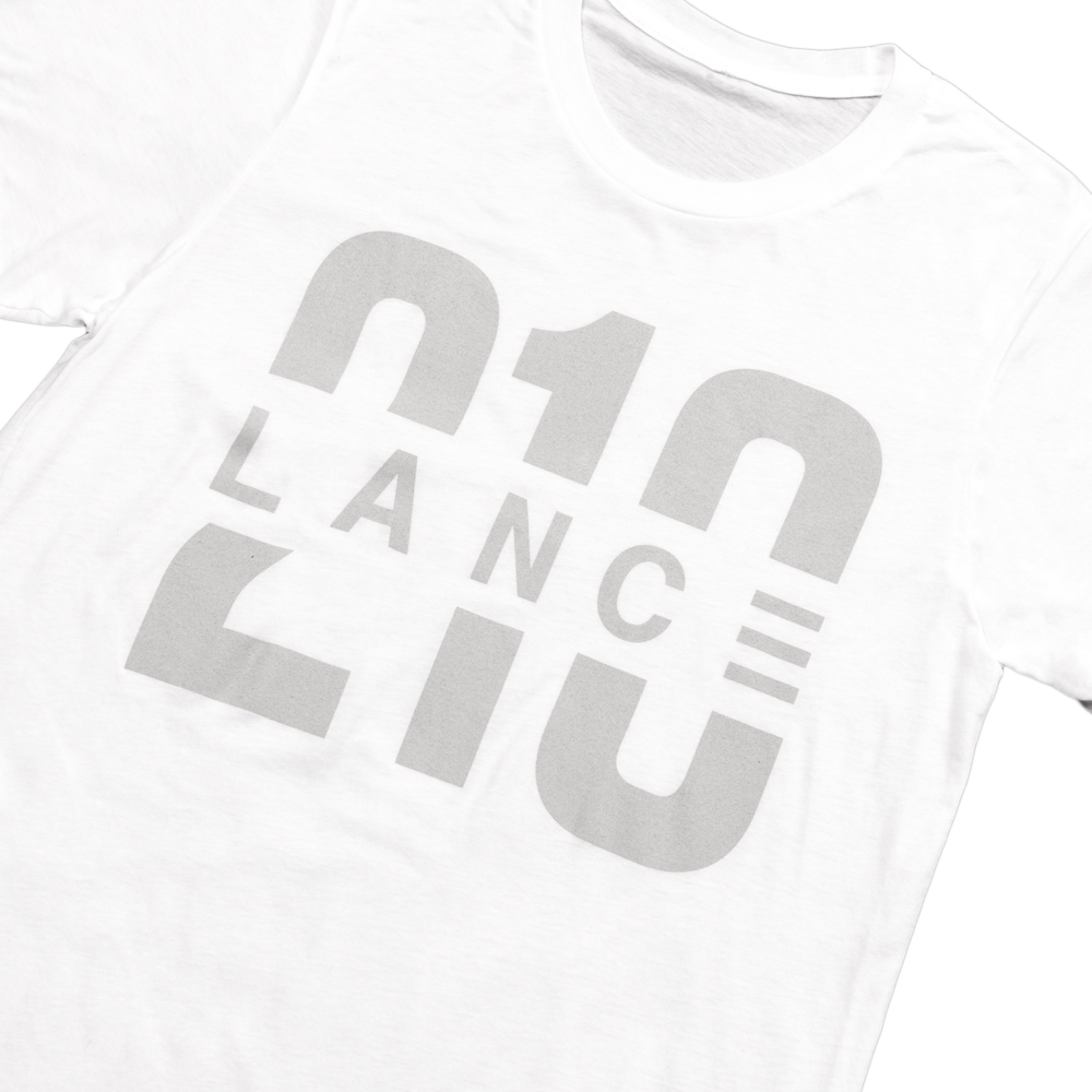 210 T-Shirt (White/Silver)  Lance Stewart Official Lance210 Merch Store - Shop T-shirts, beanies, snapbacks, pop sockets, hoodies and more! As Seen On YouTube, Vine, Instagram, Facebook and Twitter